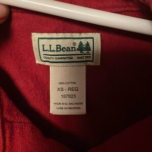 LL Bean boys button up flannel